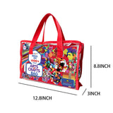 MOVEBO 1500 PCS Art and Craft School Supplies for Kids, Supplies Set with Construction Paper, Glue, Pipe Cleaners Craft and Kids' Scissor, Gifts for Girls and Boys Age 6+(red Bag) MOVEBO