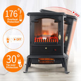 VOLTORB Freestanding Portable Electric Fireplace Heater Stove w/Remote Control VOLTORB