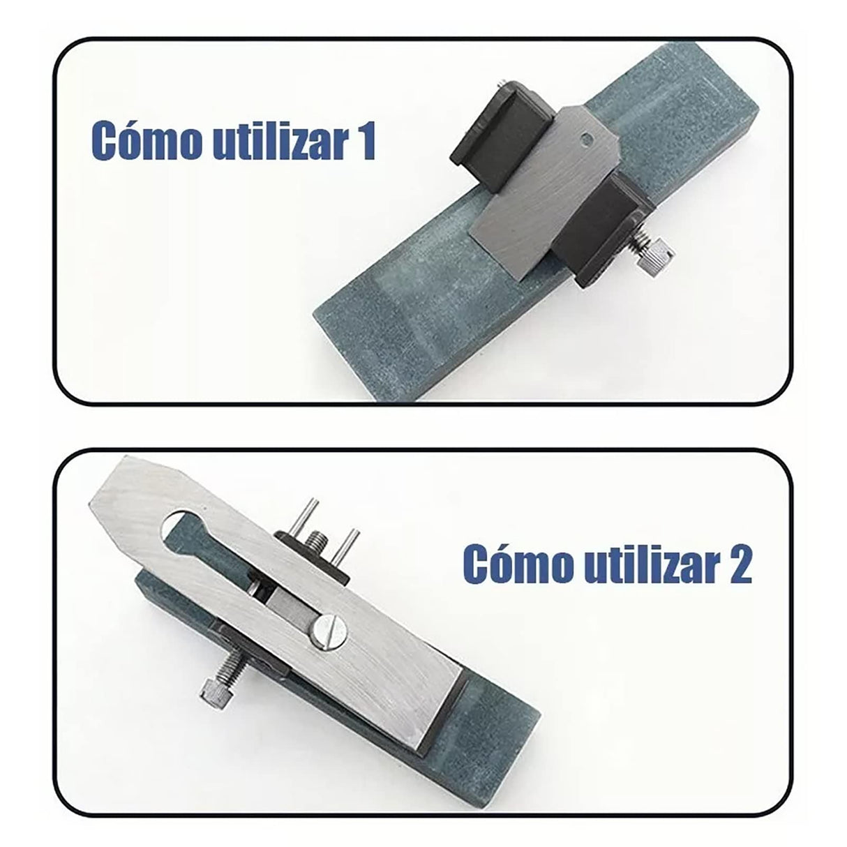 Fdit Sharpening Jig for Chisels and Planes - Cast Iron and Stainless Steel Honing Guide with Adjustable Blade Angle - Versatile Use for Woodworking Tool Sharpening Fdit