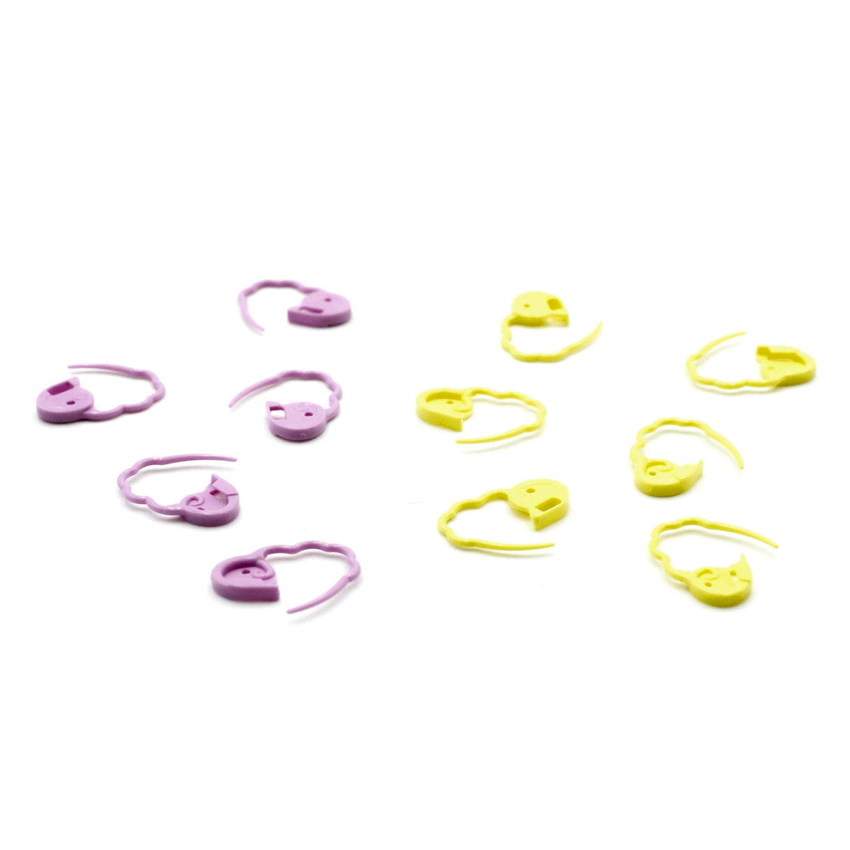 Clover Quick Locking Stitch Markers - Large 12/Pkg Clover