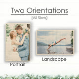 Your Photo Printed on Real Wood | Valentine’s Day | Custom Picture Frames | Custom Photo Gifts | Personalized Picture Frame | Wood Photo Print With Your Picture (Photo Only) (8x10" Portrait) DREAM BIG PRINTABLES