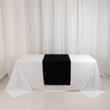 Efavormart Black Wide Premium Polyester Table Runner, Printable Sublimation Blank Banner - 24"x72" Efavormart.com