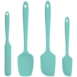 U-Taste Silicone Spatula Set with 600 Degrees Fahrenheit Heat Resistant (Teal/Aqua Sky) U-Taste