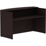 Lorell Espresso Laminate Reception Desk Lorell