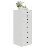 LIKIMIO Tall Dresser, Small Dressers with 8 Storage Drawers, Chest of Drawers for Organizing, Tall Narrow Dresser for Bedroom, White LIKIMIO