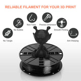 NOVAMAKER TPU Filament 1.75mm, Black Flexible 3D Printer Filament with 20g Cleaning Filament, 2.2lbs 1kg Spool, Dimensional Accuracy +/- 0.05mm, 95A Soft TPU Black NovaMaker