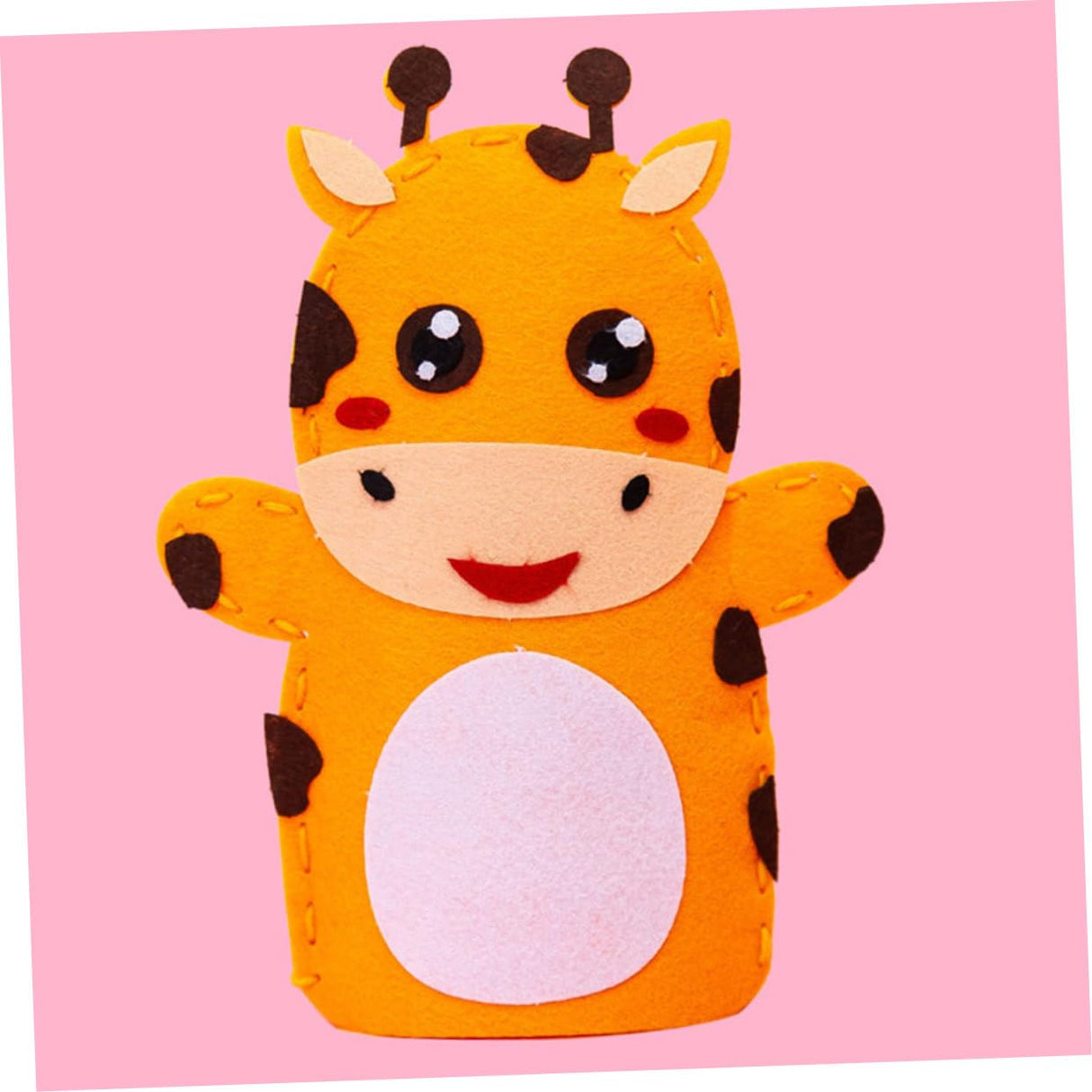 HOMOBABE 8Pcs Boy Girl Non-Woven Hand Puppet DIY Material Kit Creative Cartoon Weaving for Boys Girls Educational Toy for Early Development and Imagination HOMOBABE