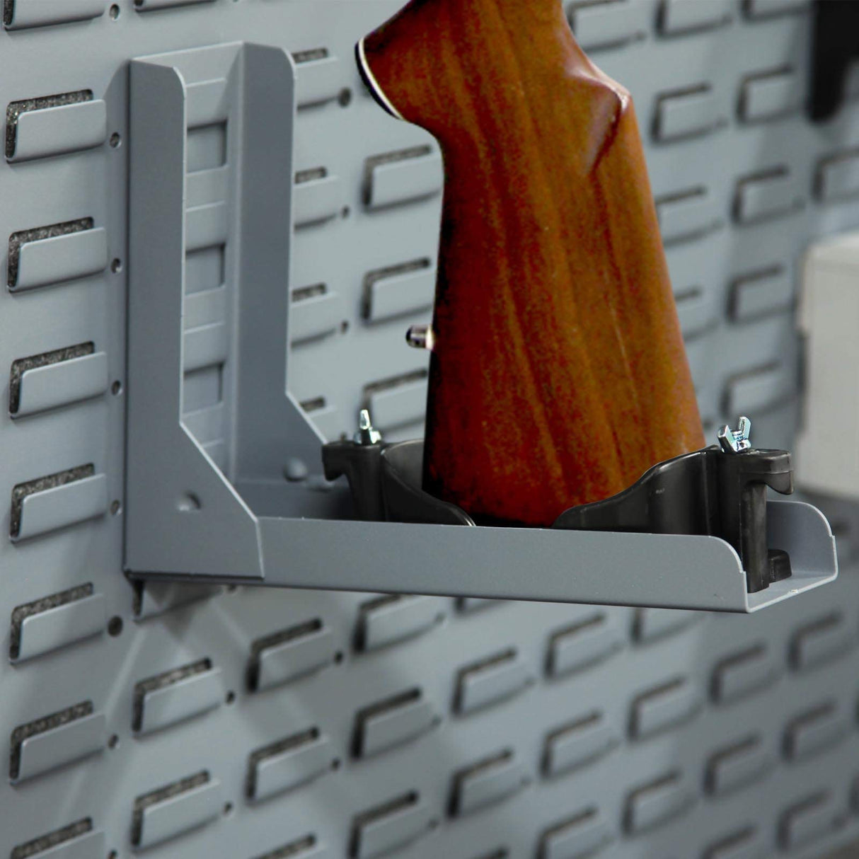 SecureIt Gun Storage Single Stock Shelf, Gun Safe Accessory Helps with Rifle Seating, Heavy Duty Steel, Works Great with Modular Systems SecureIt