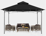 ABCCANOPY Gazebos for Patios 8x8 - Outdoor Steel Frame Gazebo for Lawn Backyard Garden Deck (Black) ABCCANOPY