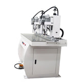 INTSUPERMAI Double Station Pneumatic Hinge Boring Insertion Machine Hinge Boring Drill Press Machine Punching Woodworking Drilling Tool Woodworking Pneumatic Hinge Drilling Machine 110V 48-6 INTSUPERMAI