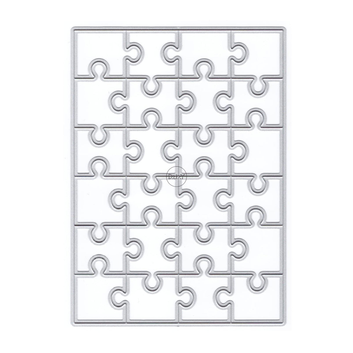 DzIxY Rectangle Puzzle Metal Cutting Dies for Card Making Kit Embossing Paper Die Cuts Scrapbook Machine Stencils Storage Pockets Supplies DzIxY