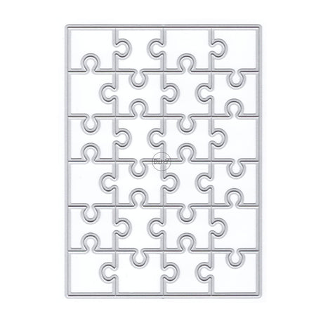 DzIxY Rectangle Puzzle Metal Cutting Dies for Card Making Kit Embossing Paper Die Cuts Scrapbook Machine Stencils Storage Pockets Supplies DzIxY