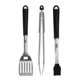 Kingsford Stainless Steel 3 Piece BBQ Tool Set | BBQ Tongs, BBQ Basting Brush, and BBQ Spatula | Rust Resistant Stainless Steel, Grilling Tools for All Grills Kingsford