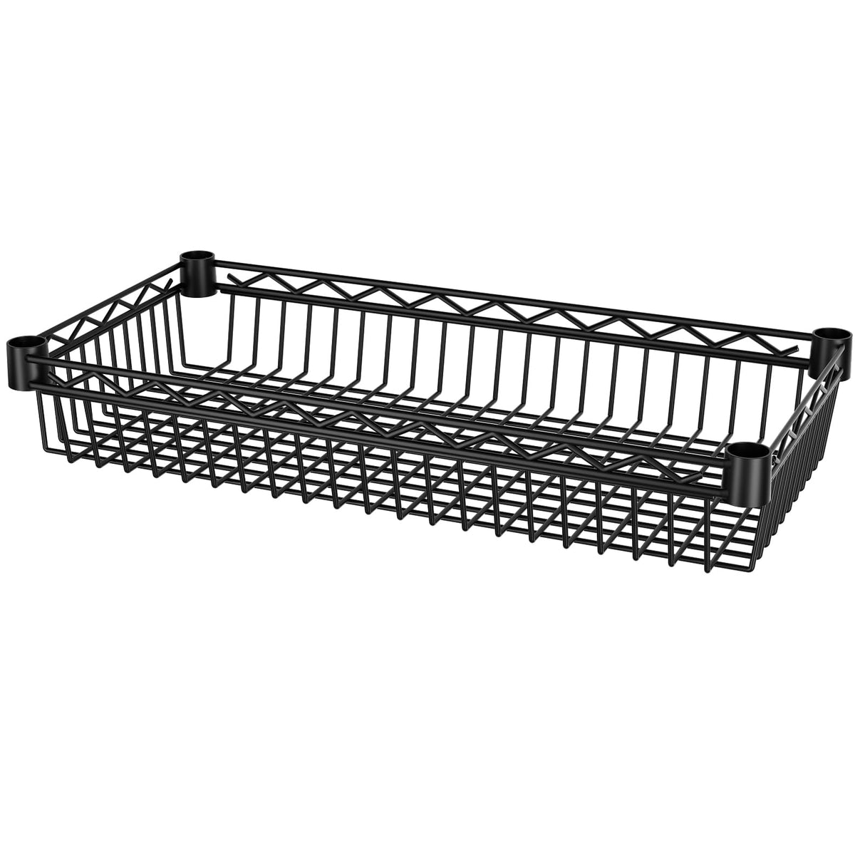 SINGAYE Shelf 6 Tier Wire Shelving Unit Adjustable Storage Shelves Big Basket Rack for Garage Kitchen Office Pantry Laundry Room Organizers13.5 D x 30" W x 65" H Black SINGAYE