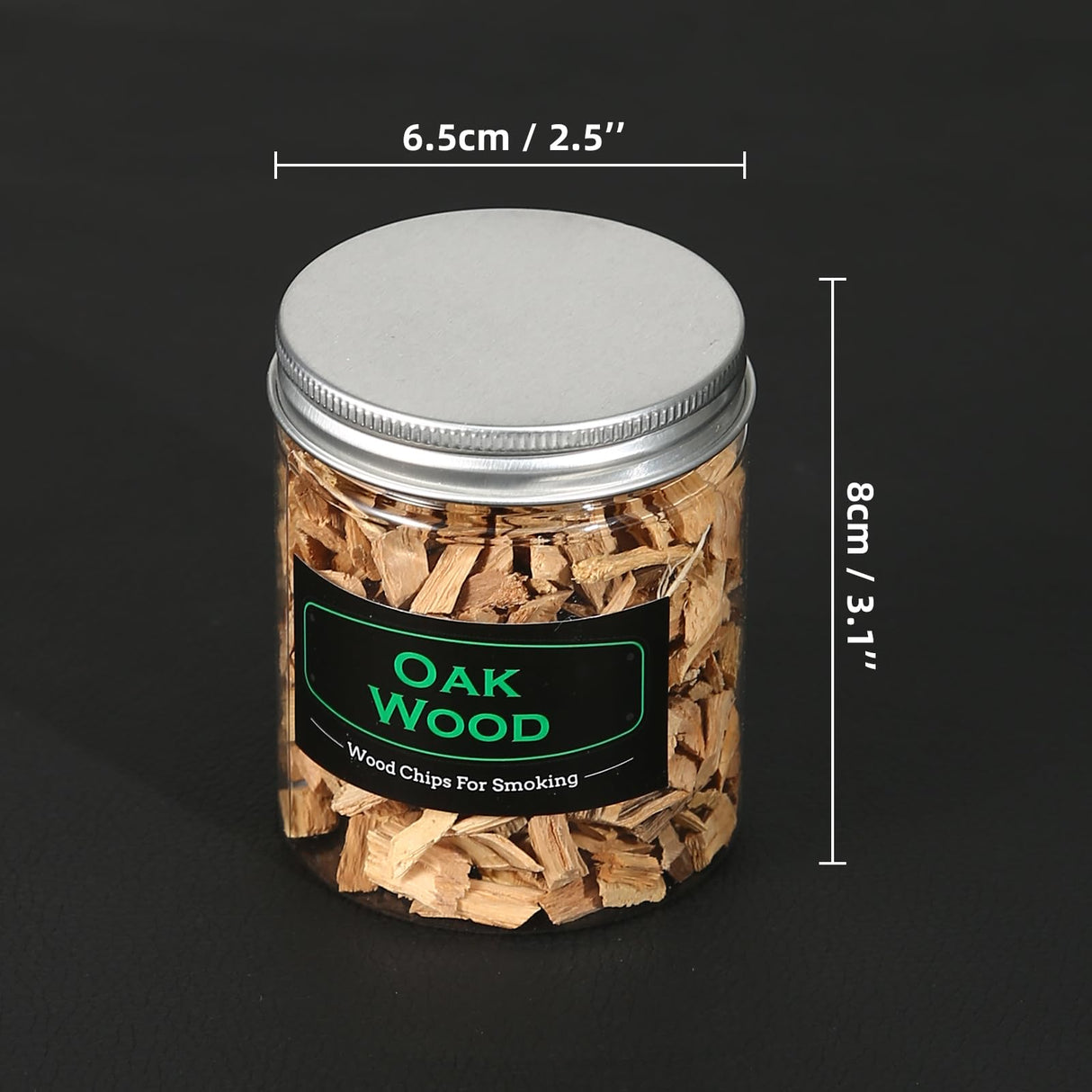 DGYJJZ 6Pack Natural Wood Chips for Smoker Grill and Smoking Gun, Oak, Pecan, Apple, Pear, Cherry and Peach About 80g Each, Smoker Woodchips for BBQ Smoking Beef Pork Chicken Fish and Whisk DGYJJZ