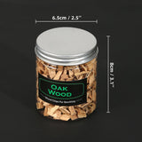 DGYJJZ 6Pack Natural Wood Chips for Smoker Grill and Smoking Gun, Oak, Pecan, Apple, Pear, Cherry and Peach About 80g Each, Smoker Woodchips for BBQ Smoking Beef Pork Chicken Fish and Whisk DGYJJZ