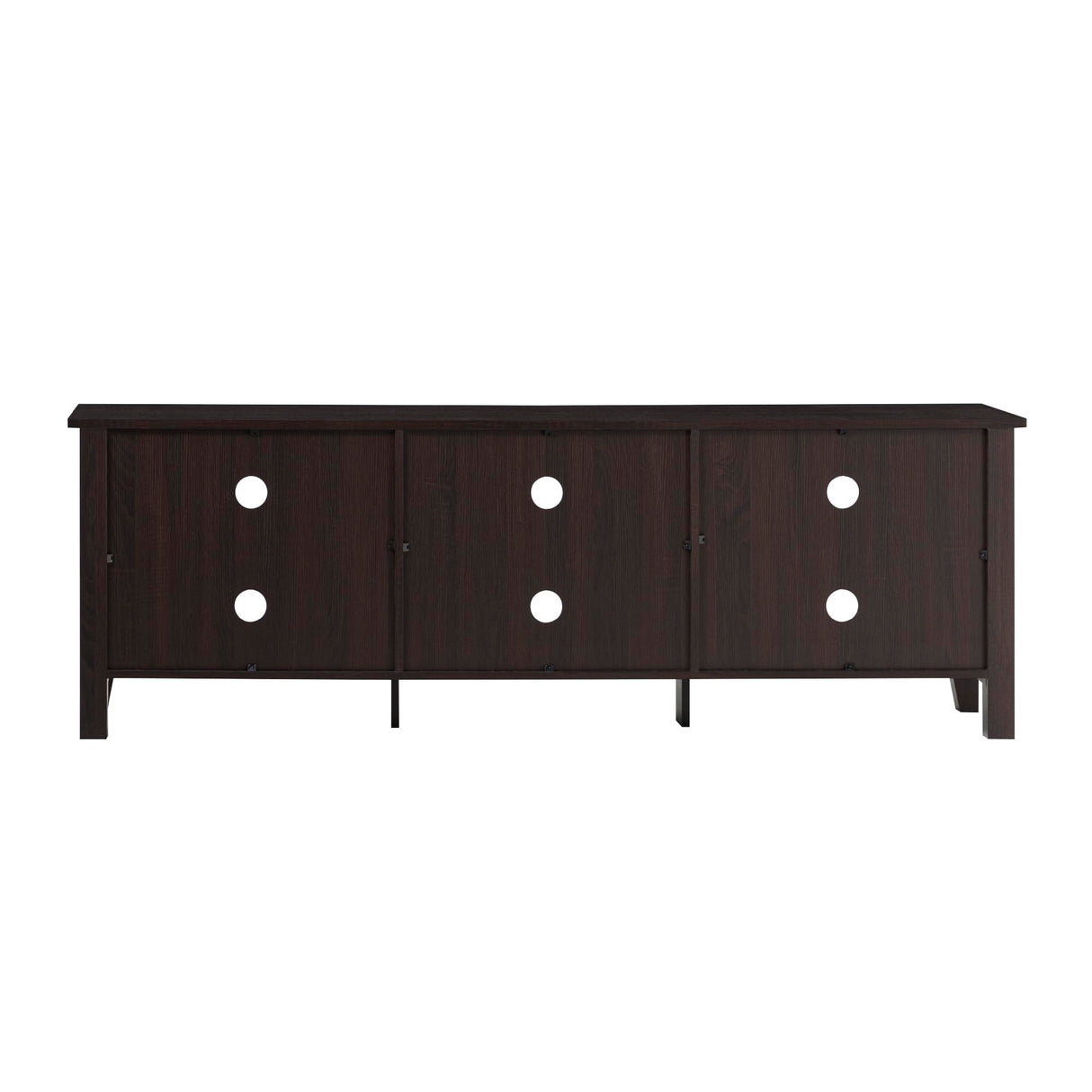 Walker Edison Wren Classic 6 Cubby TV Stand for TVs up to 80 Inches, 70 Inch, Espresso Walker Edison