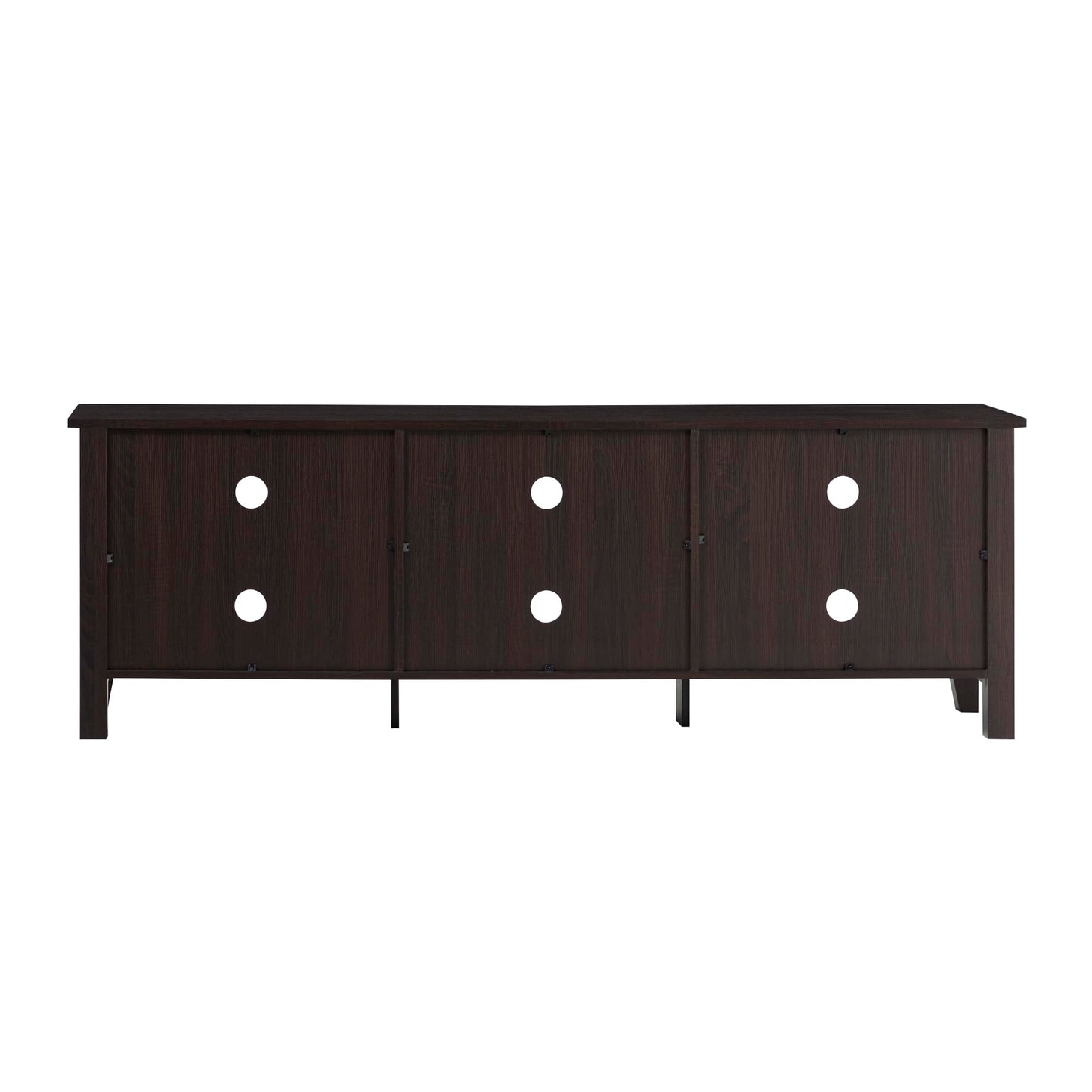 Walker Edison Wren Classic 6 Cubby TV Stand for TVs up to 80 Inches, 70 Inch, Espresso