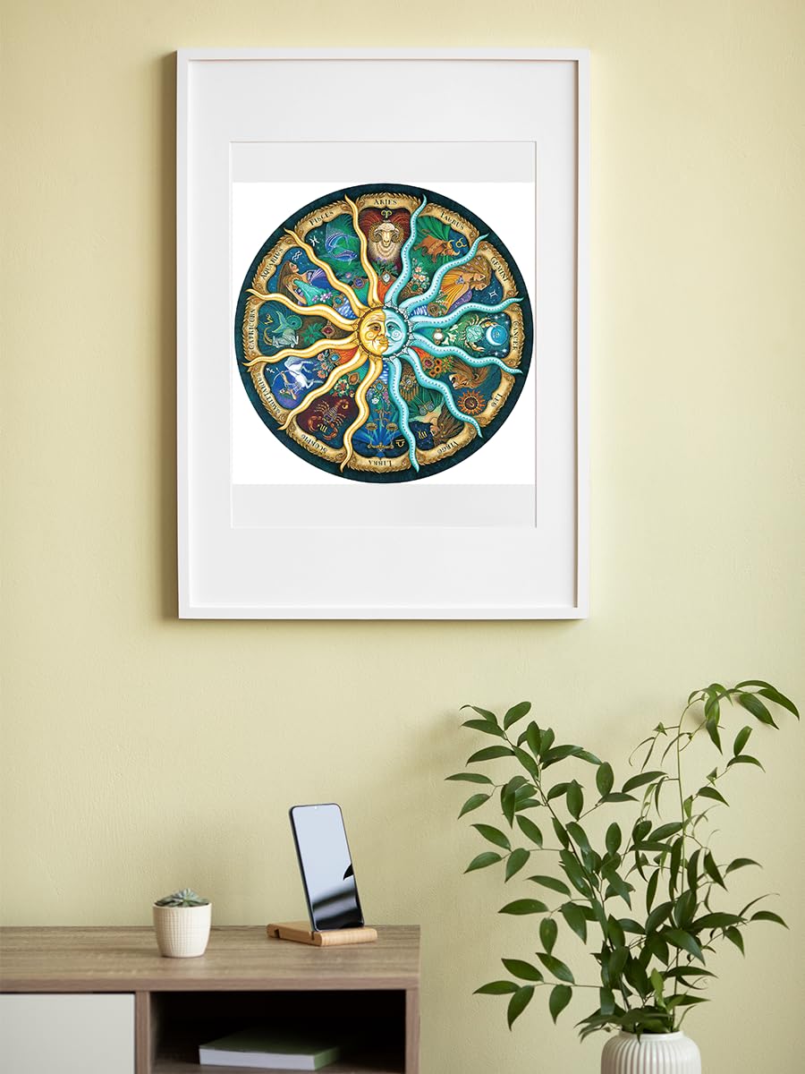 Zodiac Horoscope Puzzles for Adults 1000 Pieces Challenging Puzzle Perfect for Game Nights 1000 Piece Jigsaw Puzzles for Kids, Family, Friends and Lovers, Finished Size 26.7" x 26.7" XWFXZRO