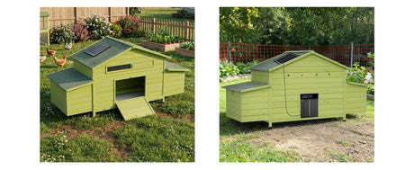 70" Automatic Chicken Coop with Solar-Powered Door HouseOfZazla