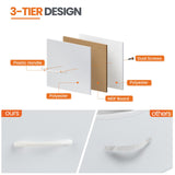 Sweetcrispy Nightstand Set of 2 with 2 Storage Drawers, 20" Height Small Bed Side Furniture End Table, Wooden Top Fabric Cabinet Kids Mini Dresser for Bedroom, Closet, Entryway, College Dorm Sweetcrispy