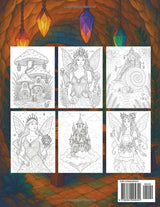 World of Fairies: A Fantasy Adult Coloring Book of Fairies and Fairy Houses for Relaxation and Creativity WoodArtSupply
