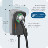 ChargePoint HomeFlex Level 2 EV Charger NACS, Hardwire Electric Car Charger Compatible with Tesla ChargePoint