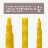 30Pcs Beeswax Sheets for Candle Making, Natural Wax Foundation for Bee Frames, DIY Candle Making Kit, Bees Wax Sheets for Beehives Honey (16.34 x 7.68inch) TESSTSY