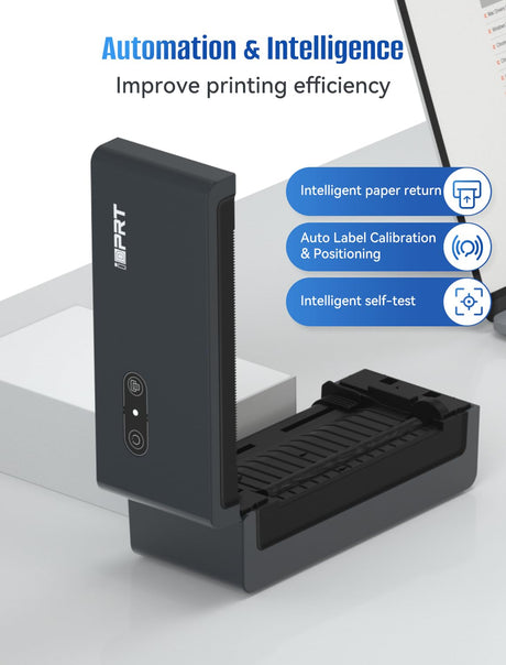 iDPRT Shipping Label Printer 4x6 Bluetooth Thermal Label Printer for Small Business and Shipping Package, Support Android, iPhone, Windows, macOS, Widely Used for Amazon, Shopify, Ebay (Renewed) iDPRT