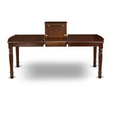 East West Furniture DODA9-MAH-32 9 Piece Dining Table Set Contains a Rectangle Kitchen Table with Butterfly Leaf and 8 Padded Chairs, 42x78 Inch, Mahogany East West Furniture