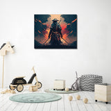 TUMOVO DIY Paint by Number for Adult, A Samurai with a Katana Paint by Numbers, Warrior Adult Paint by Numbers Kits on Canvas, 16X20 Inch Mountain Paint by Numbers for Adults Beginners TUMOVO