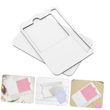 ORFOFE Sublimation Note Pad Sublimation Blanks Memo Pads Sticker Holder Sticky Memo Note Tray Sticky Memo Note Holder Note Pads Memo Sticker Holder Memorandum Decorate Wooden ORFOFE