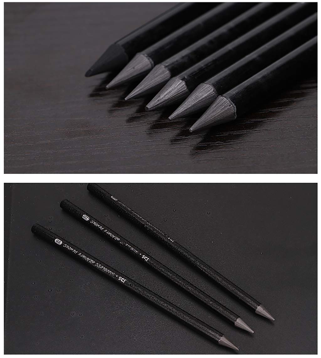 YYMIYU Full Graphite Pencils set 6 Piece.HB/2B/4B/6B/8B/EE (lead pencil) YYMIYU