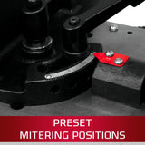 JET 7" x 12" Deluxe Horizontal/Vertical Bandsaw, 3/4 HP, 115/230V 1Ph (Model HVBS-712D) Jet