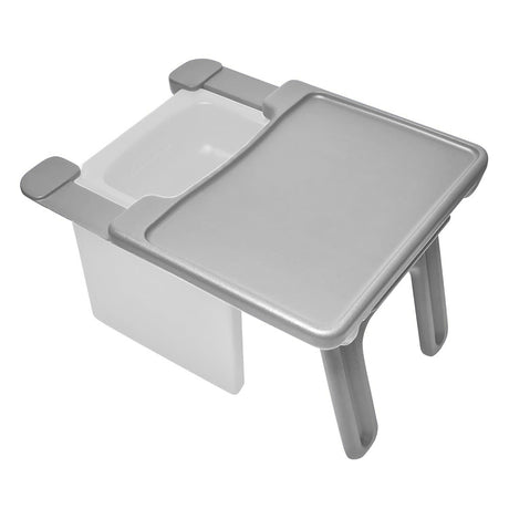 Children's Factory Edutray Kids Desk, Converts Cube Chair to Desk, Space-Saving Toddler Desk Converter, Homeschool & Classroom Study Desk, Gray Children's Factory