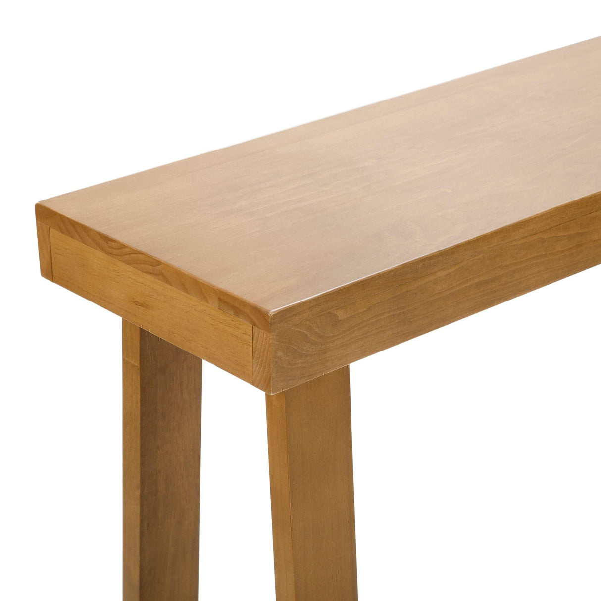 Plank+Beam Solid Wood Console Table, 66 Inch, Sofa Table, Narrow Entryway Table for Hallway, Behind The Couch, Living Room, Foyer, Easy Assembly, Pecan Plank+Beam