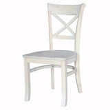 International Concepts Charlotte X-Back Chairs, Brown IC International Concepts