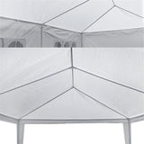 Generic Party Tent 10'x30' Patio Tent Outdoor Canopy Shelter with 8 Removable Side Walls (10' x 30' with 8 Side Walls) White Ge-726 WoodArtSupply