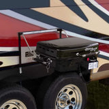Flame King - YSNHT500 RV Or Trailer Mounted BBQ - Motorhome Gas Grill - 214 Sq Inch Cooking Surface - Adjustable Flame Controller, Black Flame King