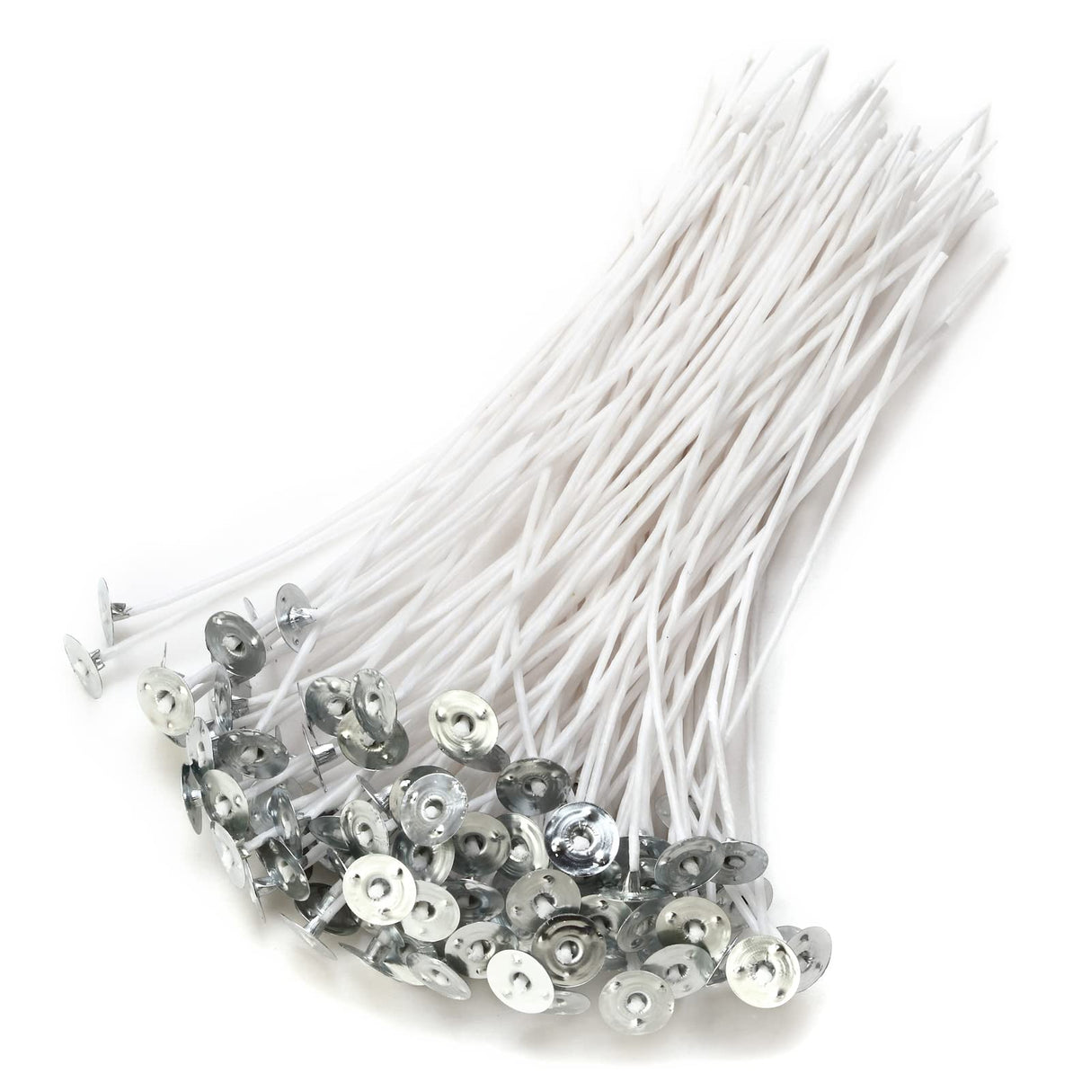 Candle Wicks,Candle Wicks for Candle Making,6 Inch 100 Piece DIY Pre-Waxed Cotton Wick with Tabs ZEPELOFFY