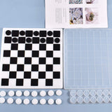 ARTIBETTER Chess Board Resin Mold Chess Table Epoxy Casting Mold International Chess Piece Silicone Mold for DIY Jewelry Crystal Crafts Making Tool ARTIBETTER