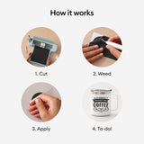 Cricut Premium Permanent GLOSSY Vinyl Roll BLACK ( 12 IN x 360 IN) Cricut