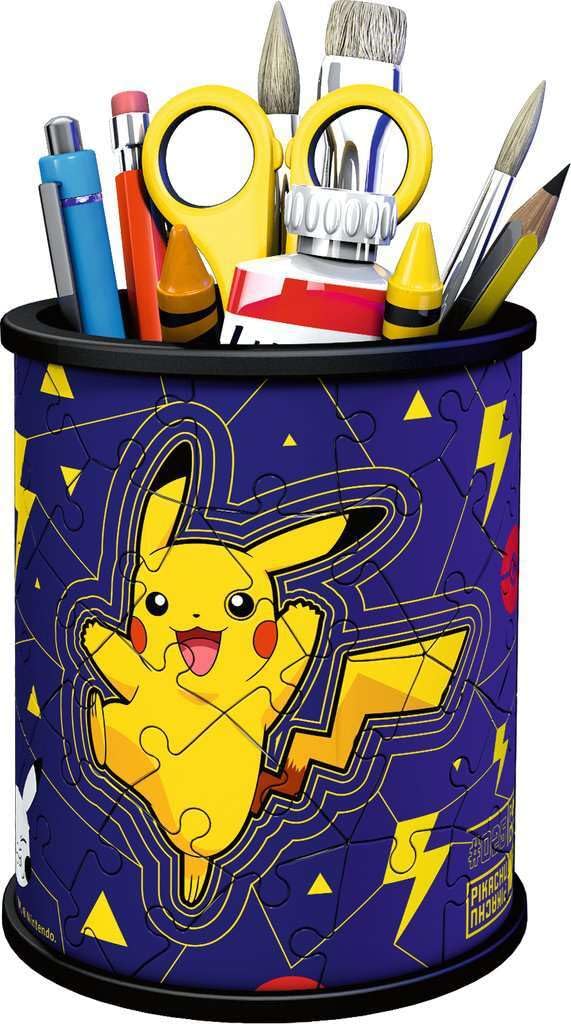 Ravensburger Pokemon Gifts - 3D Jigsaw Puzzle for Kids Age 6 Years Up - 54 Pieces - Pencil Pot - No Glue Required