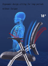 Buokaiw Foldable Office Chair,Folding Office Chair with Wheels, Leather Conference Training Chairs,Portable Padded Office Chairs. Backrest Bouncy,for Home Office Conference Gaming.Black(1 Pcs) Buokaiw