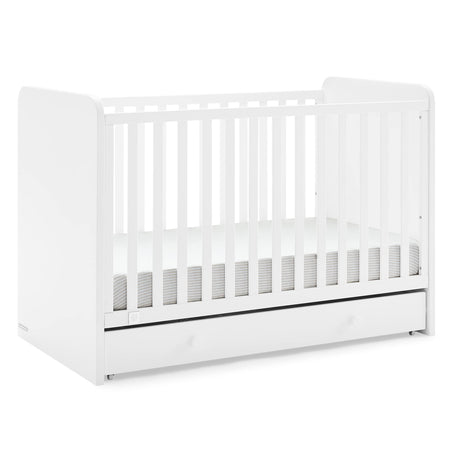 GAP babyGap Graham 4-in-1 Convertible Crib with Storage Drawer - Greenguard Gold Certified, Bianca White Delta Children