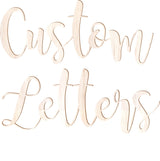 3.5 Inch Tall Custom Word Scroll Script Cursive Font MS Unfinished MDF Wood for Names, Initials, Craft, Kid's Room, Sign, Plaque (3.5") NEXTCraft