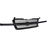 Garage-Pro Grille Assembly Compatible With 2003-2006 Chevrolet Silverado 1500, Fits 2007 Chevrolet Silverado 1500 Classic Paintable Shell with Gray Insert Plastic Garage-Pro