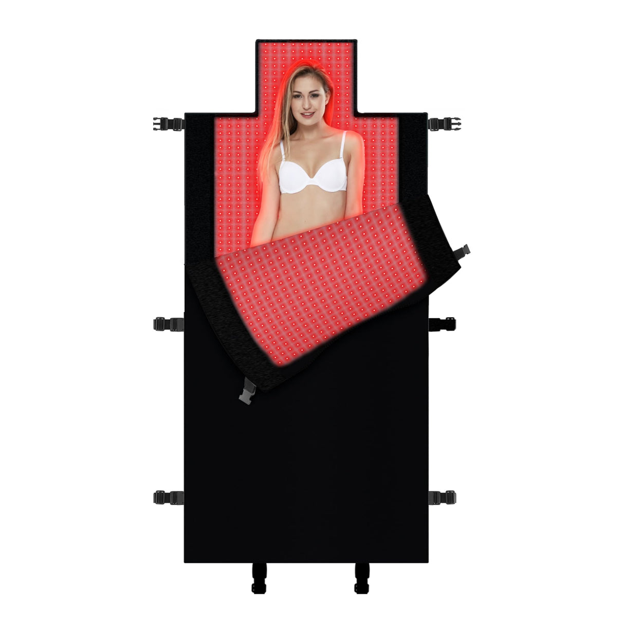 Kaoudt 2025 New Dual Wavelength LED Beads 660nm&850nm Red Light Therapy Mat Full Body Used to Relieve Pain 73''x 33'' Kaoudt