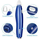 Electric Eraser, 140 Eraser Refills, Electric Pencil Eraser Rechargeable for Artists, Electric Erasers for Drafting, Drawing, Painting, Sketching, Architectural Plans, Detailer Tool-Blue AFMAT