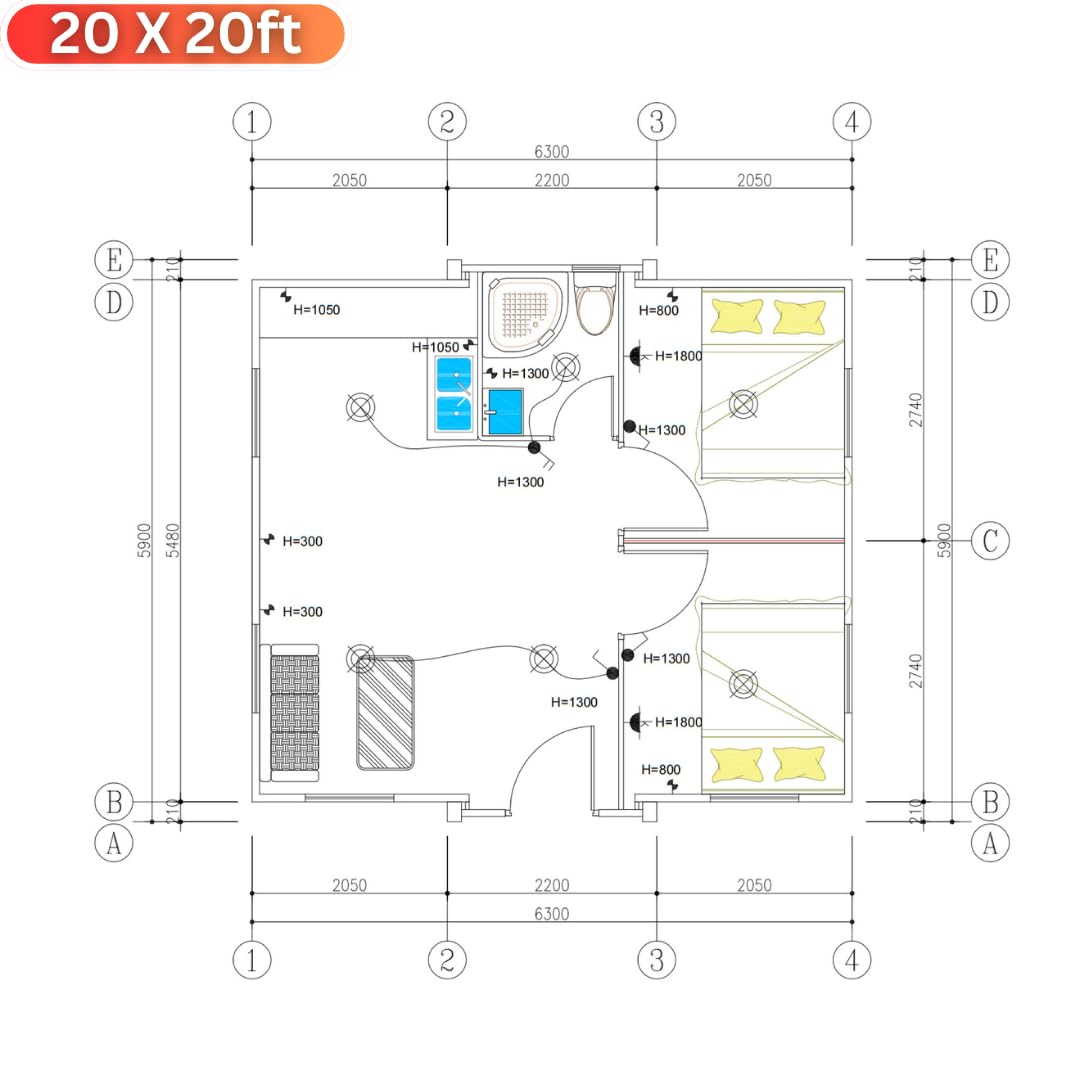 (20 X 20ft) House to Live, House, Suitable for A Variety of Purposes, Our House is Built to Last, Making It A Great Option for Living in Permanently.